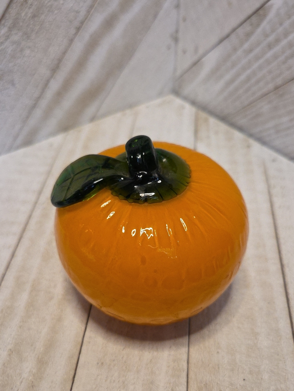 Vintage Glass Orange Kitchen Food Decor